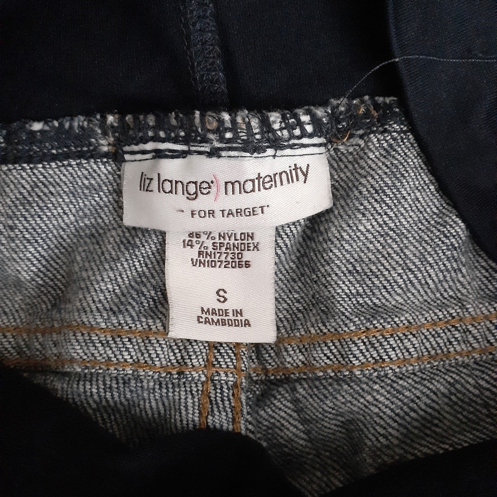 Maternity jean shorts